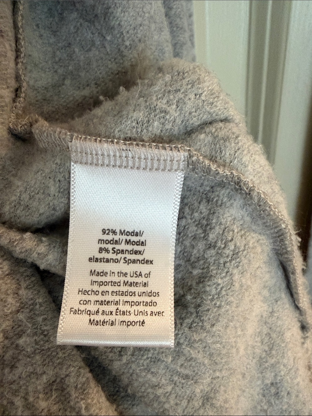 Beyond Yoga Heather Gray Hooded Open-Front Cardigan - Picture 4 of 4